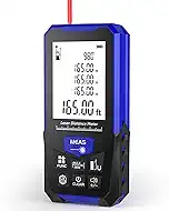 Laser Measuring Tool, Laser Measure for Distance, Area, Volume and Pythagoras Measurement, with Level, Battery Included