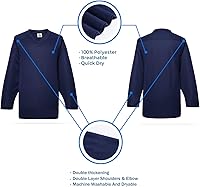 Vista 3 de EALER Camiseta de práctica de hockey sobre hielo en blanco de la serie H80 para hombres y niños, adultos y jóvenes