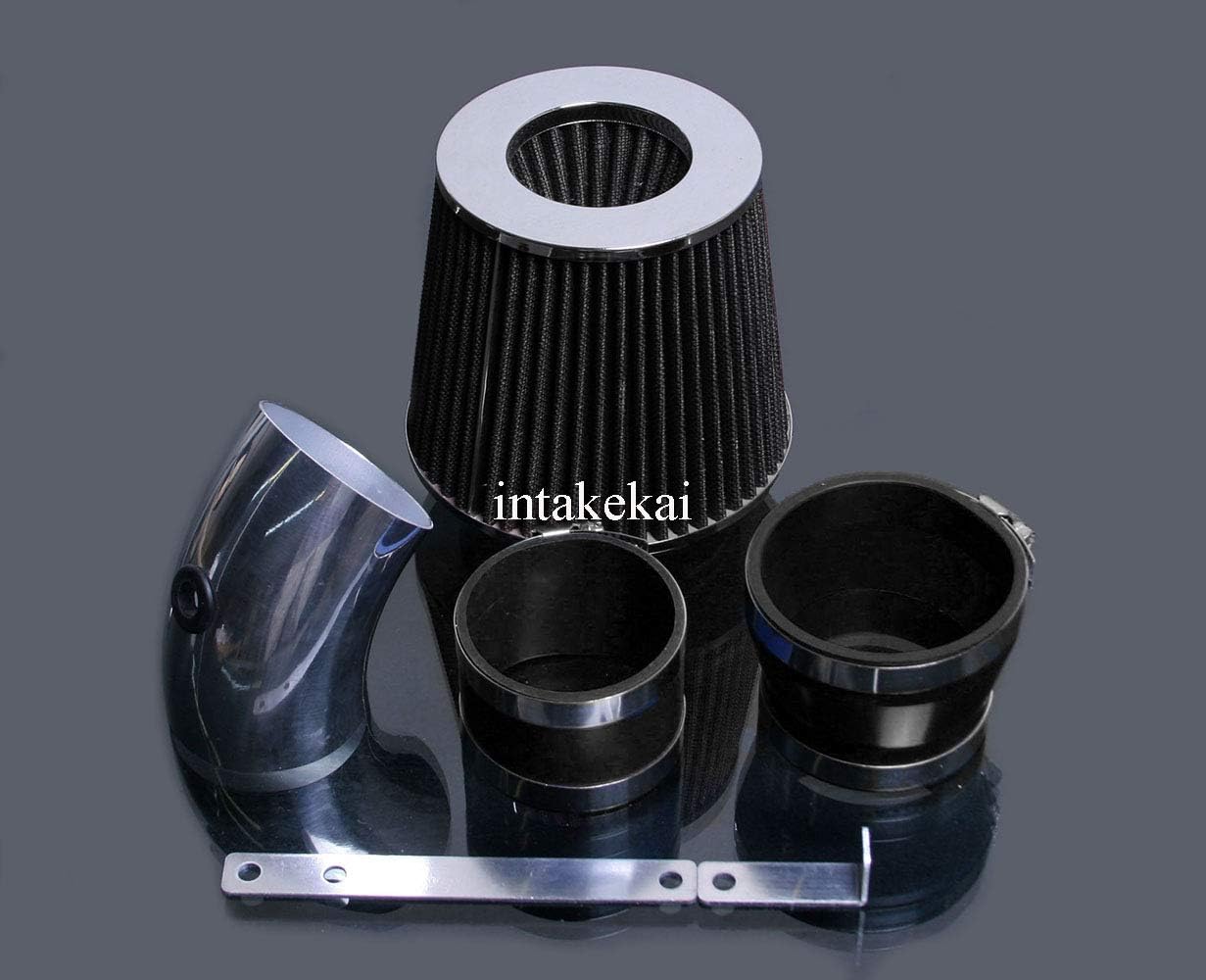 INTAKEKAI Performance Air Intake (Compatible with 2006-2008 CHEVROLET IMPALA MONTE CARLO 3.5 3.5L 3.9 3.9L V6 MODELS) (BLACK - 2 Pipes)