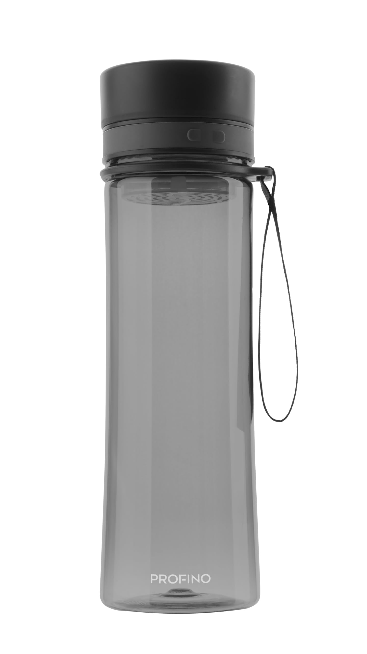 PROFINO Infuze Leak-Proof Drinking Bottle with Fruit Insert/Strainer, 600 ml, Bottle with Wide Opening for Easy Filling and Cleaning, Dishwasher Safe, Transparent, BPA Free