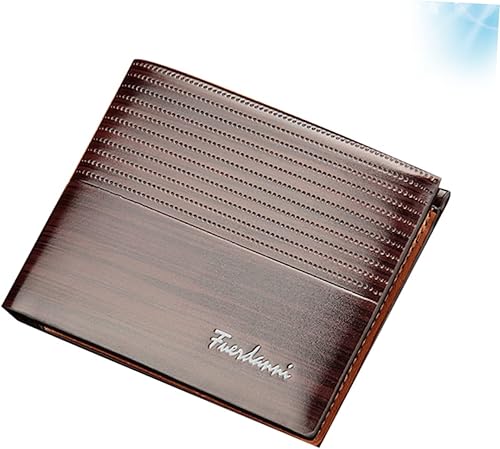 Miniatura 6 de TENDYCOCO Billeteras De Hombres Cuero Original Hombre Cartera para Hombres Hombres Monedero Cartera de Cuero PU para Hombres Hombre, Marrón,