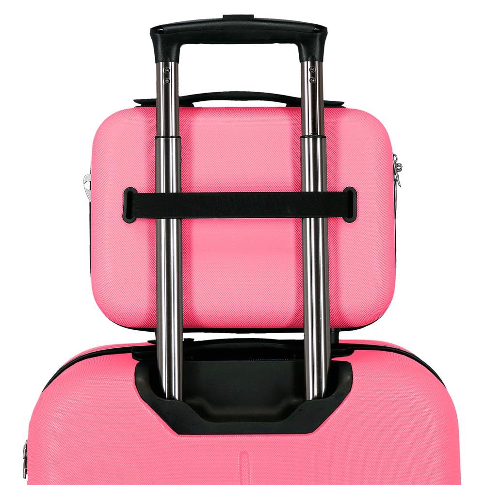 Pepe Jeans Montana Nececer Adaptable Rosa 25x21x15 cms Rígido ABS 9,1L 0,8 kgs by Joumma Bags