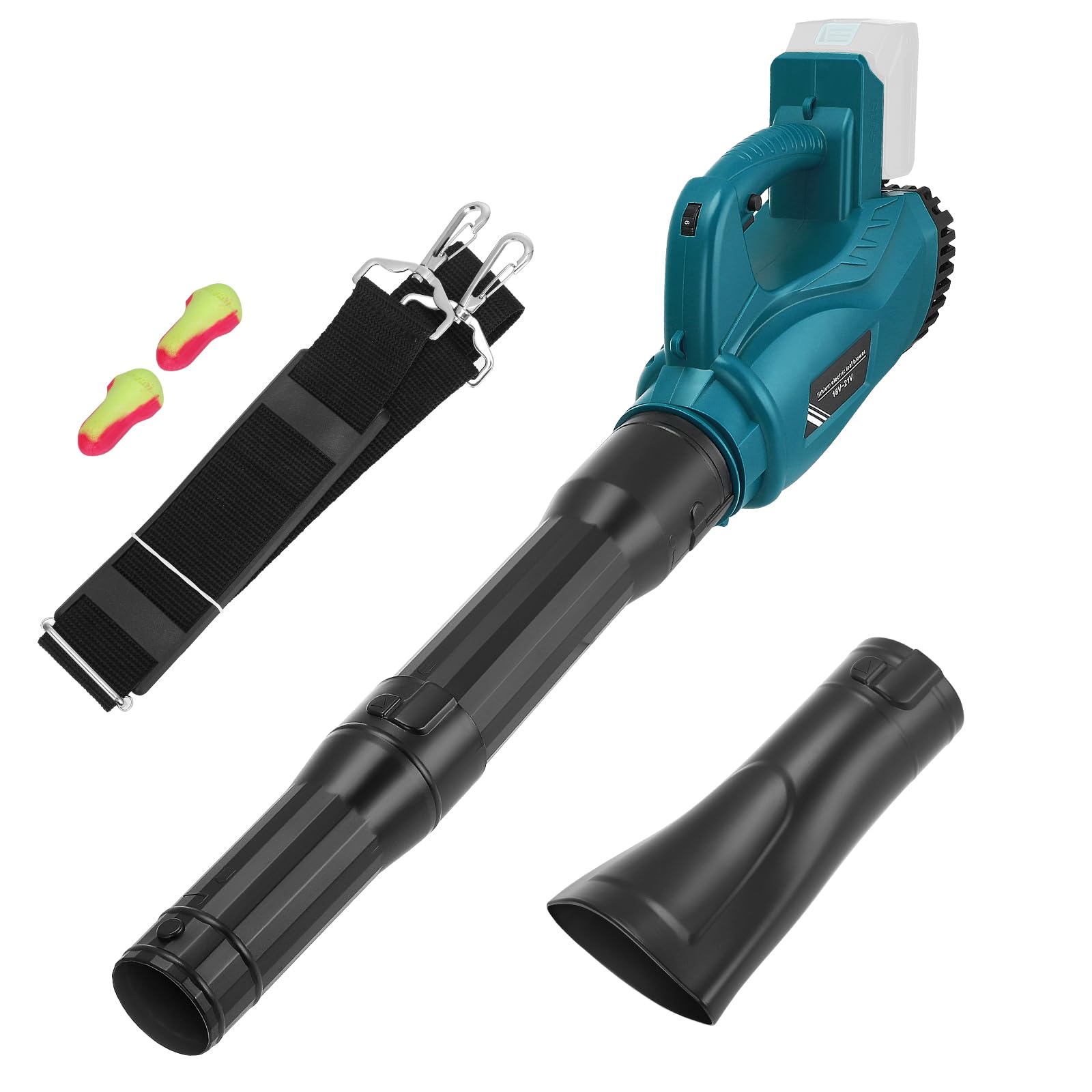 Leaf Blower Compatible with Makita 18 V Battery – Ideal for Garden, Variable Speed, Terrace, Large Volume, for Construction, Home, Garden, Lawn Care