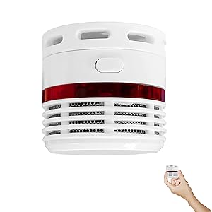 Mini detector de humo con 10 años de duración de la batería Detector de humo Detector de incendio Detector de fuego con botón de prueba/silencio Detector de fuego conforme EN14604