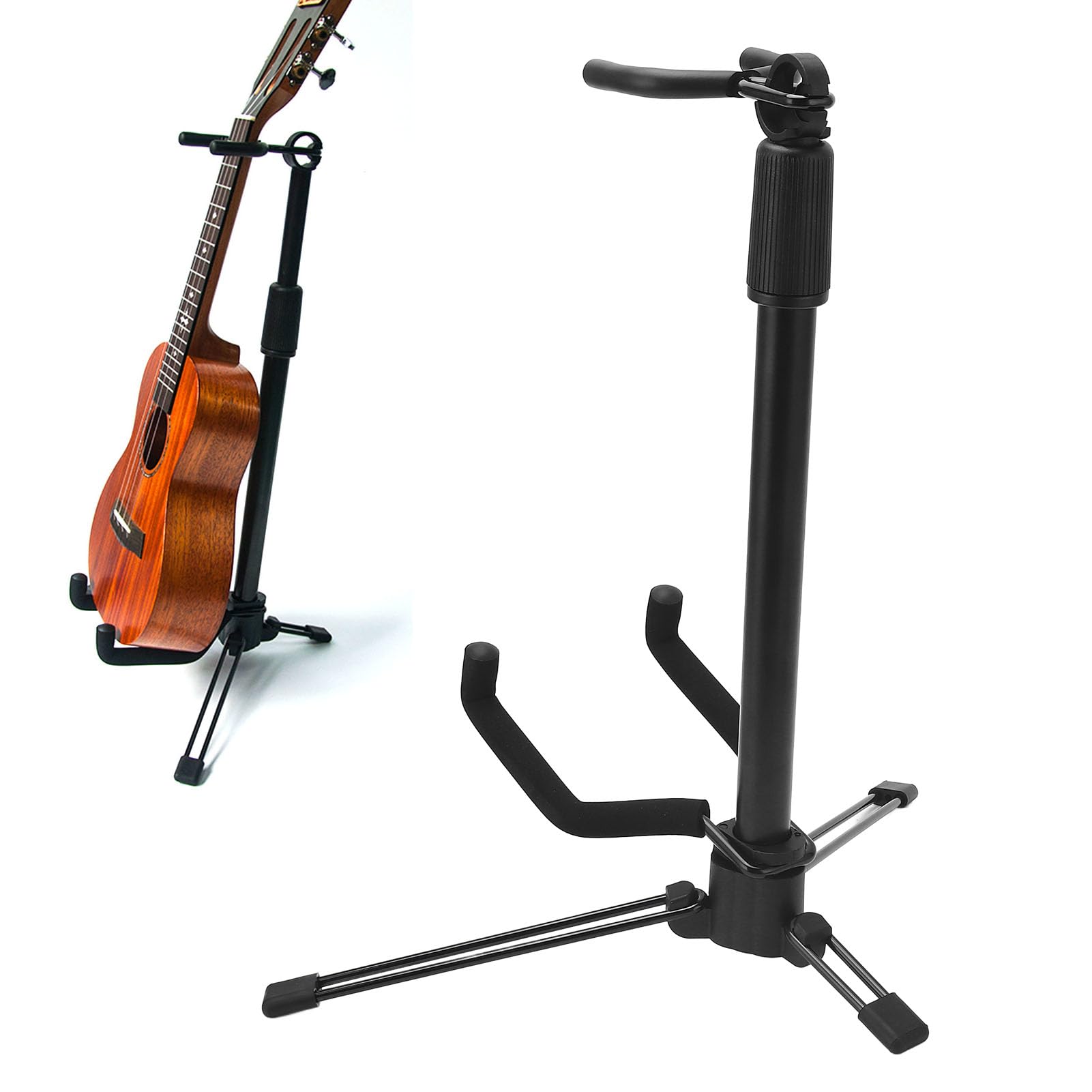 Foldable Portable Violin Stand, Universal Holder for Mini Guitar Banjo Mandolin Stable Support Rugged Material Protective Padding