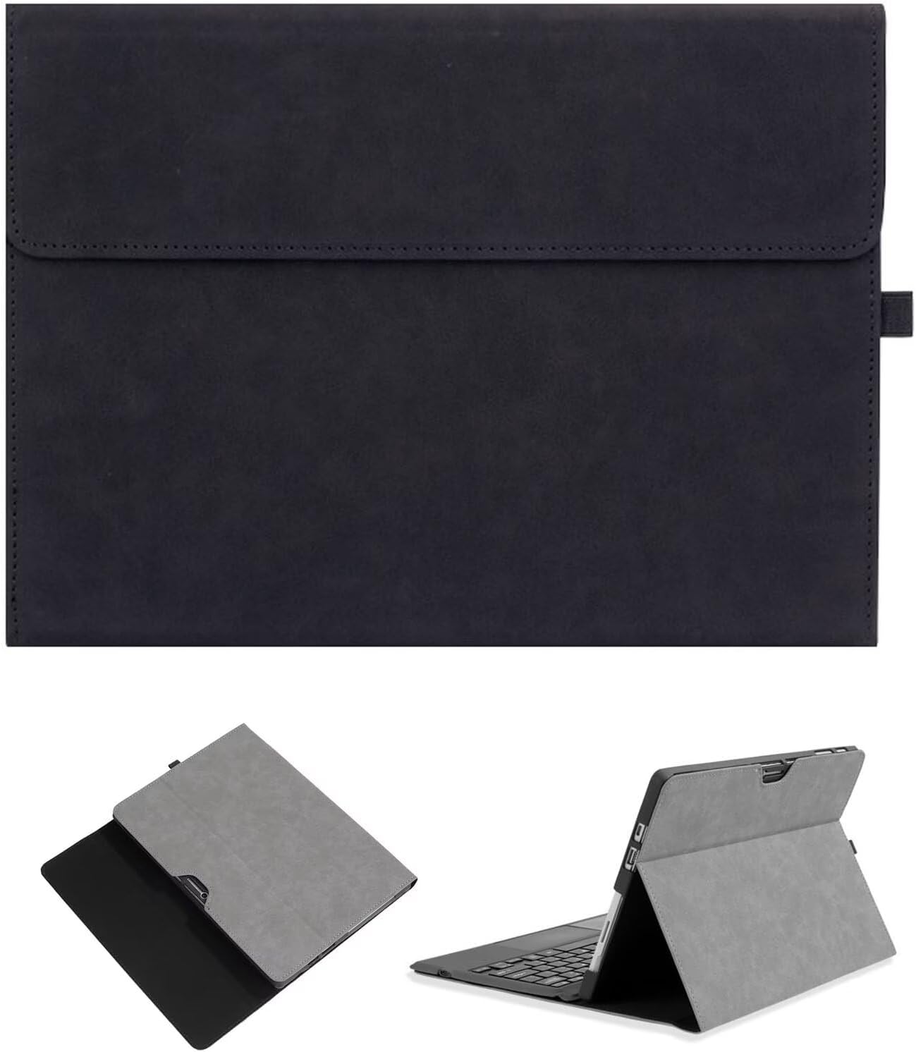 Case for Microsoft Surface Pro 11, Lightweight Protective, Multiple Angle, Four Corners Full Package,Scratch Proof,Business Cover with Pen Holder, Compatible with Type Cover Keyboard
