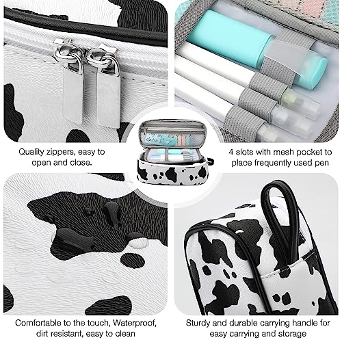 Image of Jcocylse Large Capacity Pencil Case Portable Pencil Pouch Bag School Supplies for College Students Girls Boys Adults (Cow)