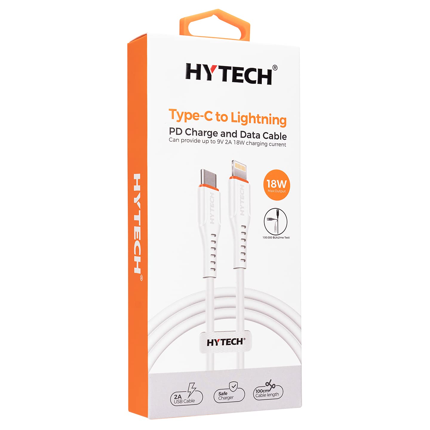 Hytech HY-XPD10 PD 20W 1m Type C to Lightning PD QuickCharge Hızlı Şarj Kablosu