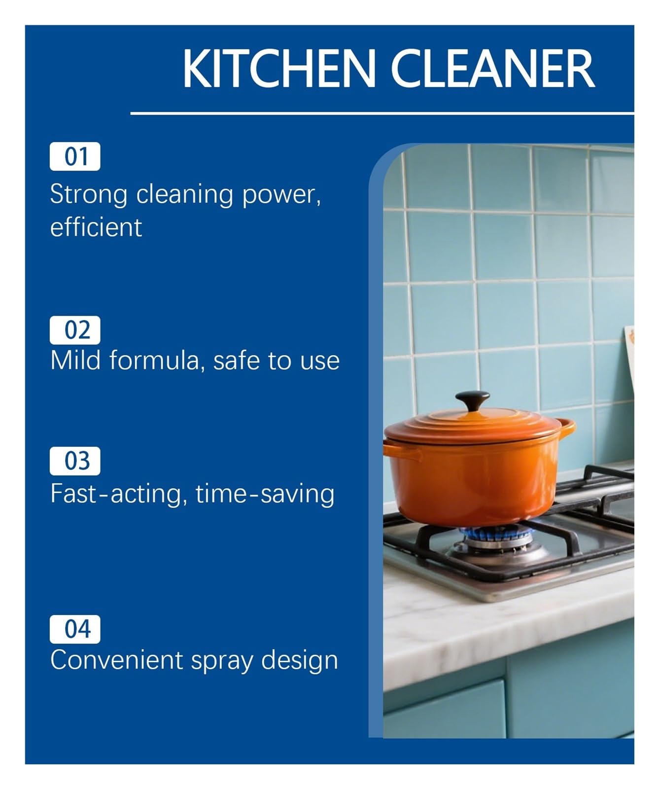 Detergente for cucina da 100 ml, un must for ogni casa | Pulizia del grasso pesante dalle cappe da cucina(3pcs)