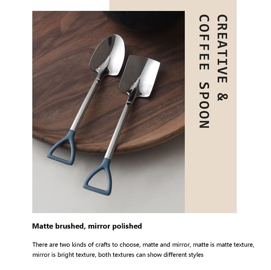 Set 10 Posate Da Frutta In Acciaio Inox - 5 Cucchiai Pala E 5 Forchette Vintage - Foto 6