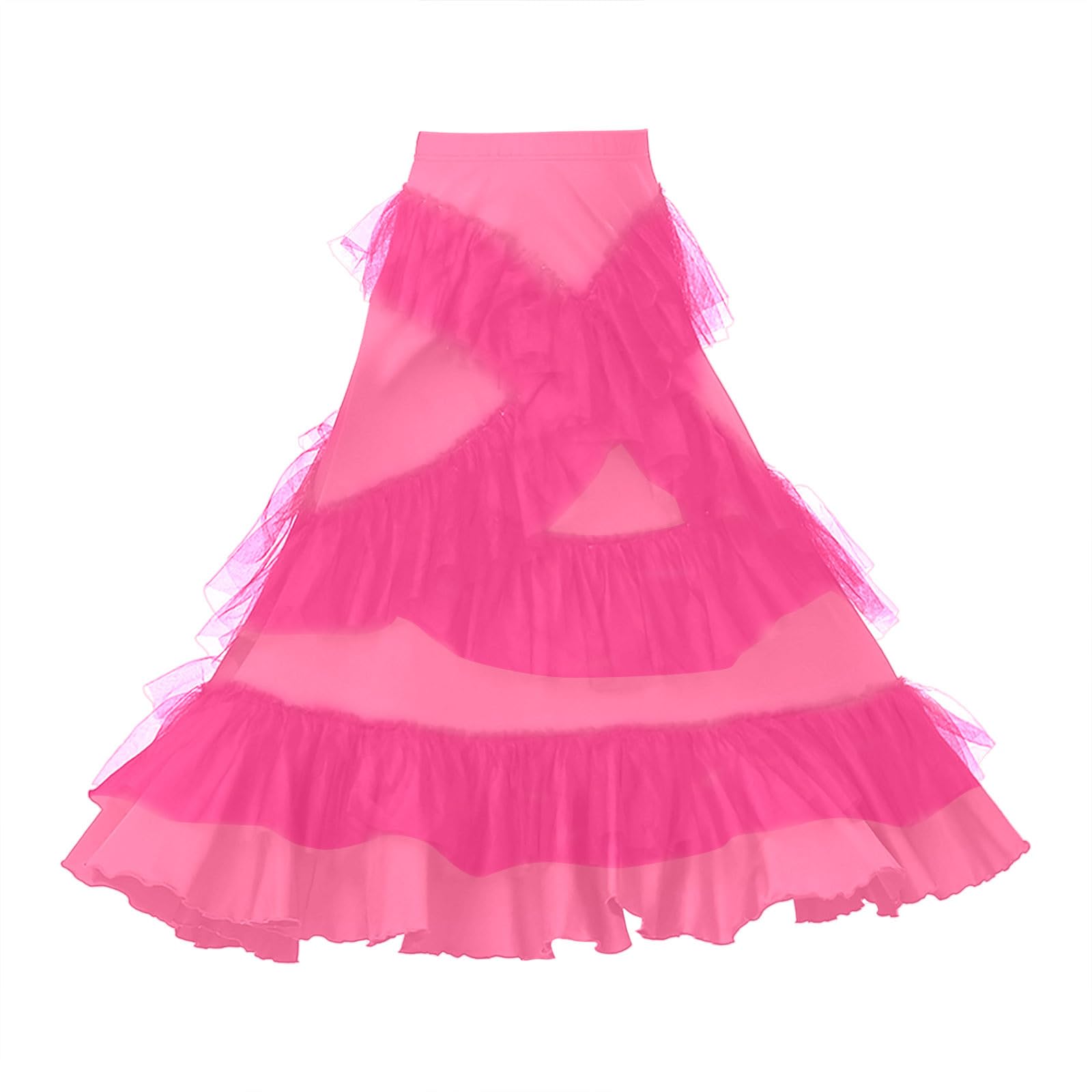 Moderna gonna da danza, gonna a strati in rete, per carnevale, gonna lunga in tulle, colore arancione, blu