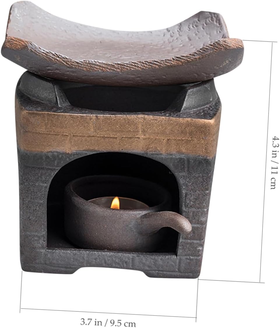 GLEAVI Ceramic Tea Warmer Stove Multi-Functional Teapot Stand for Home Brewing Tea Accessories Heat Retention for Loose Leaf