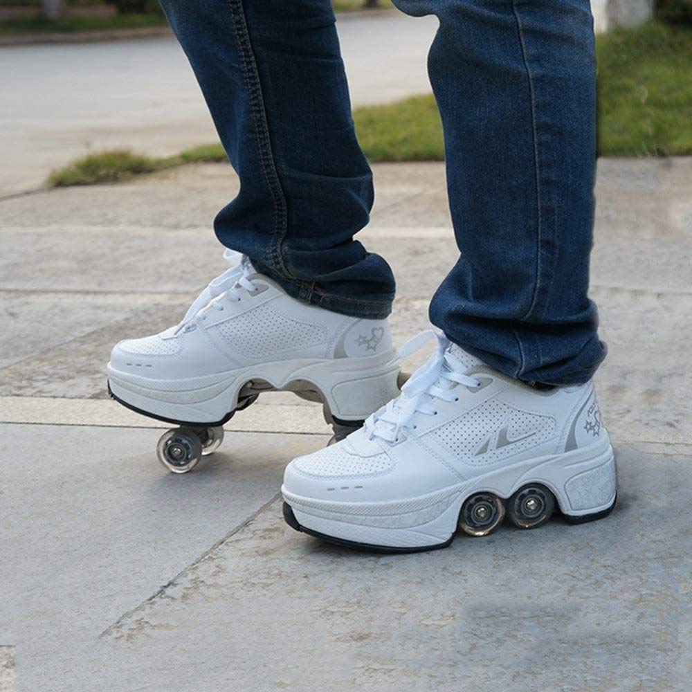 Chaussures Roller Rétractables Preyrocbirds - 2 En 1 Baskets/Rollers Pour Enfants Et Adultes
