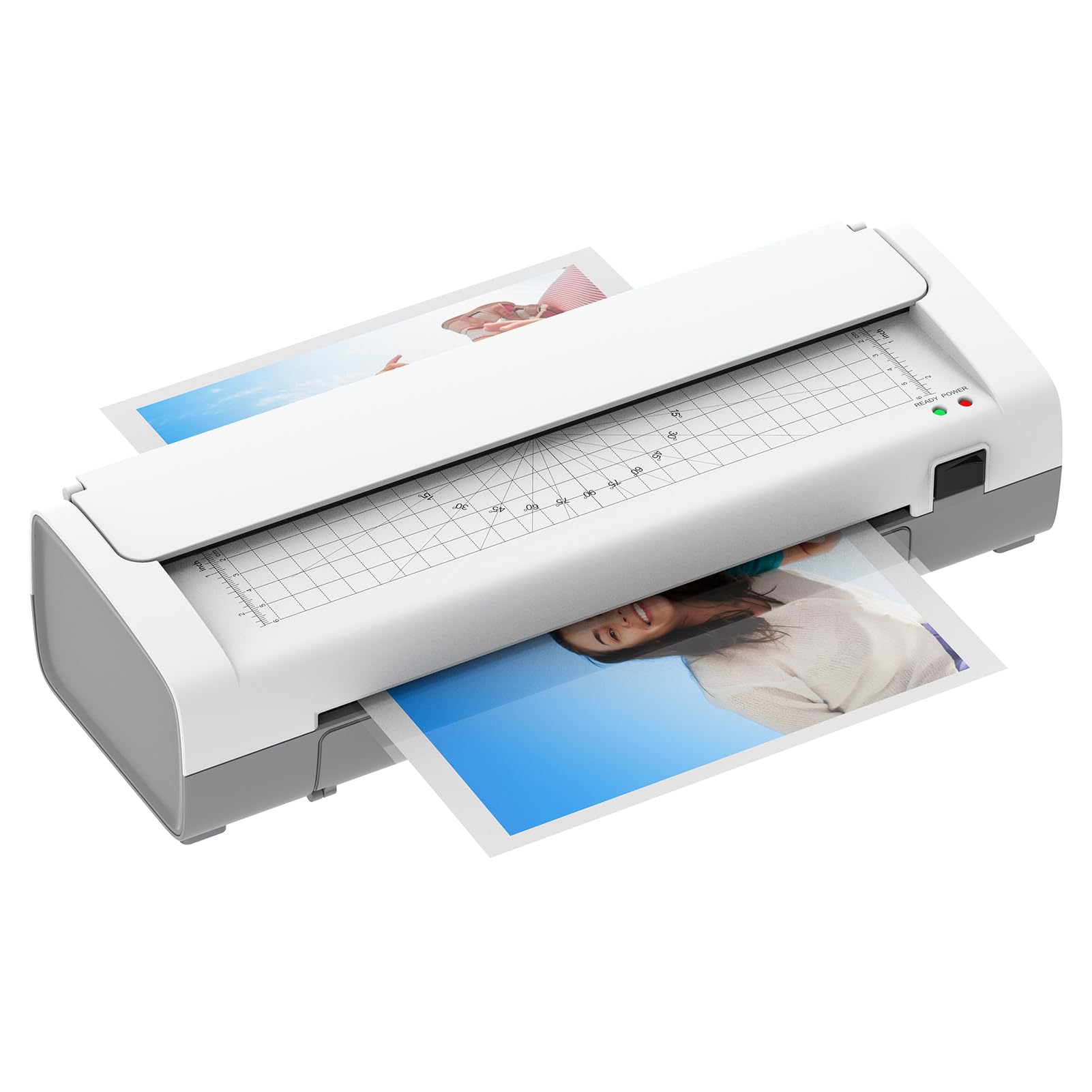 9-calowy laminator termiczny o szerokości wejściowej 230 mm, SL389 Desktop 2-rolkowa maszyna do obróbki na gorąco i na zimno z przycinarką papieru, dziurkaczem i zaokrąglarką