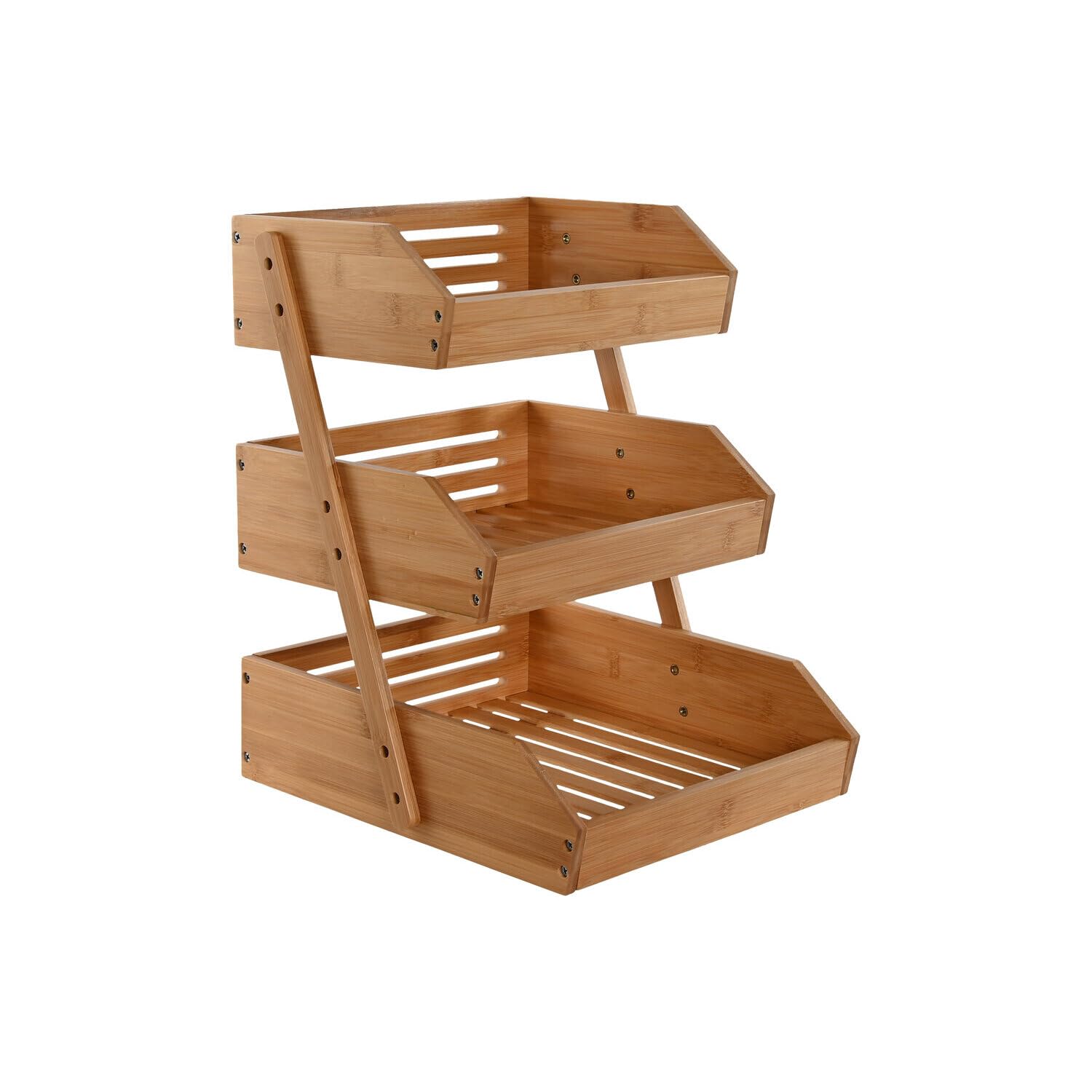 Frutero bambu ventilé 3 pisos pour conserver vos fruits frais