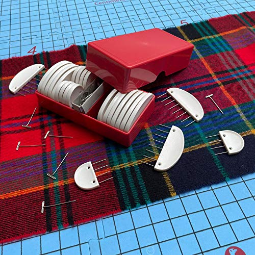 Red Suricata Curved Knit Blocking Combs – Set Of 25 Curved Edge Blockers For Blocking Knitting & Crochet Projects – Extra 100 T Pins – Use With Blocking Mats - Patent Pending (25 Blockers - 2 Sizes) #TOP4