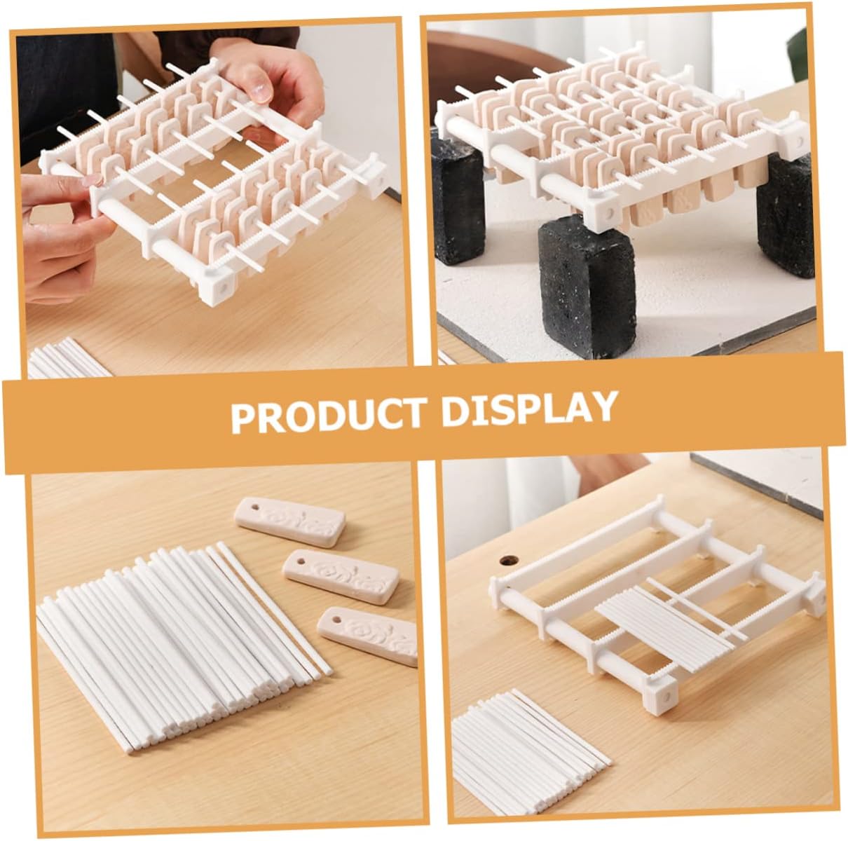 NUOBESTY 10pcs Hanging Rods for Firing Burning Sticks for Jewelry Making Pottery Crafts Ergonomic Design Space-Saving Tool Kit