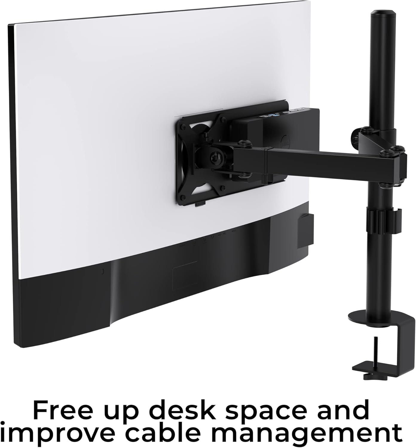 HumanCentric Monitor Arm VESA Mount Extension Compatible with Dell Docking Station WD19, W19TB, WD19DC, and WD15, Adapter for Dell Docking Station Arm Mounting Bracket, Compare MK15 Mount Kit