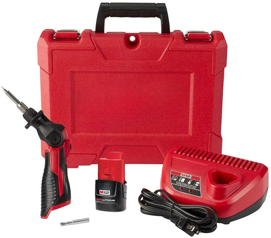 Electric Soldering Iron Kit Fit For Milwaukee 2488-21 M12 12V Cordless Pivoting Head Soldering Iron Kit?Cordless Soldering Iron