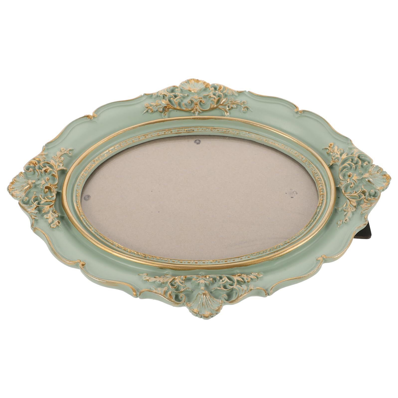 Cadre photo vintage en résine vert de style européen pour décoration de salon
