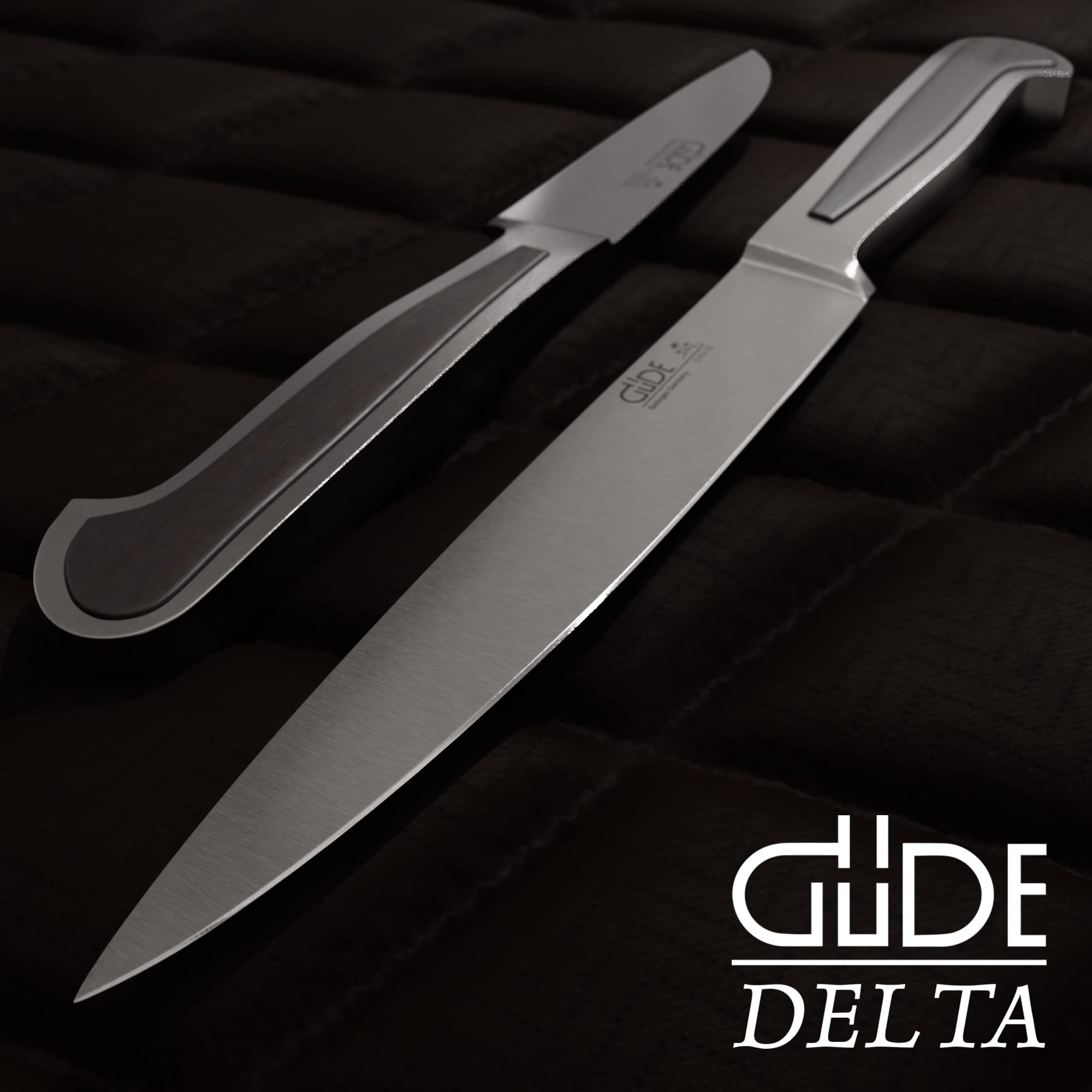 GÜDE Solingen - Zubereitungsmesser geschmiedet, 16 cm, Grenadill, DELTA, Küchenmesser, Handmade Germany