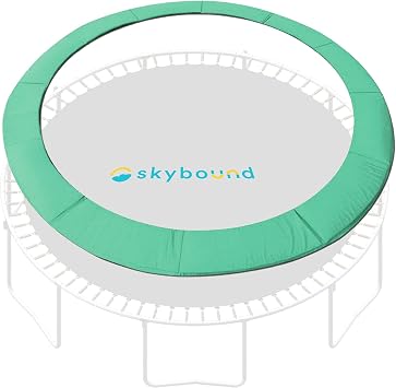 وسادة أمان الترامبولين استبدال SkyBound العالمي - تناسب إطارات 12 قدمًا 14 قدمًا 15 قدمًا - بدون ثقوب للأعمدة - مجموعة متنوعة من الألوان