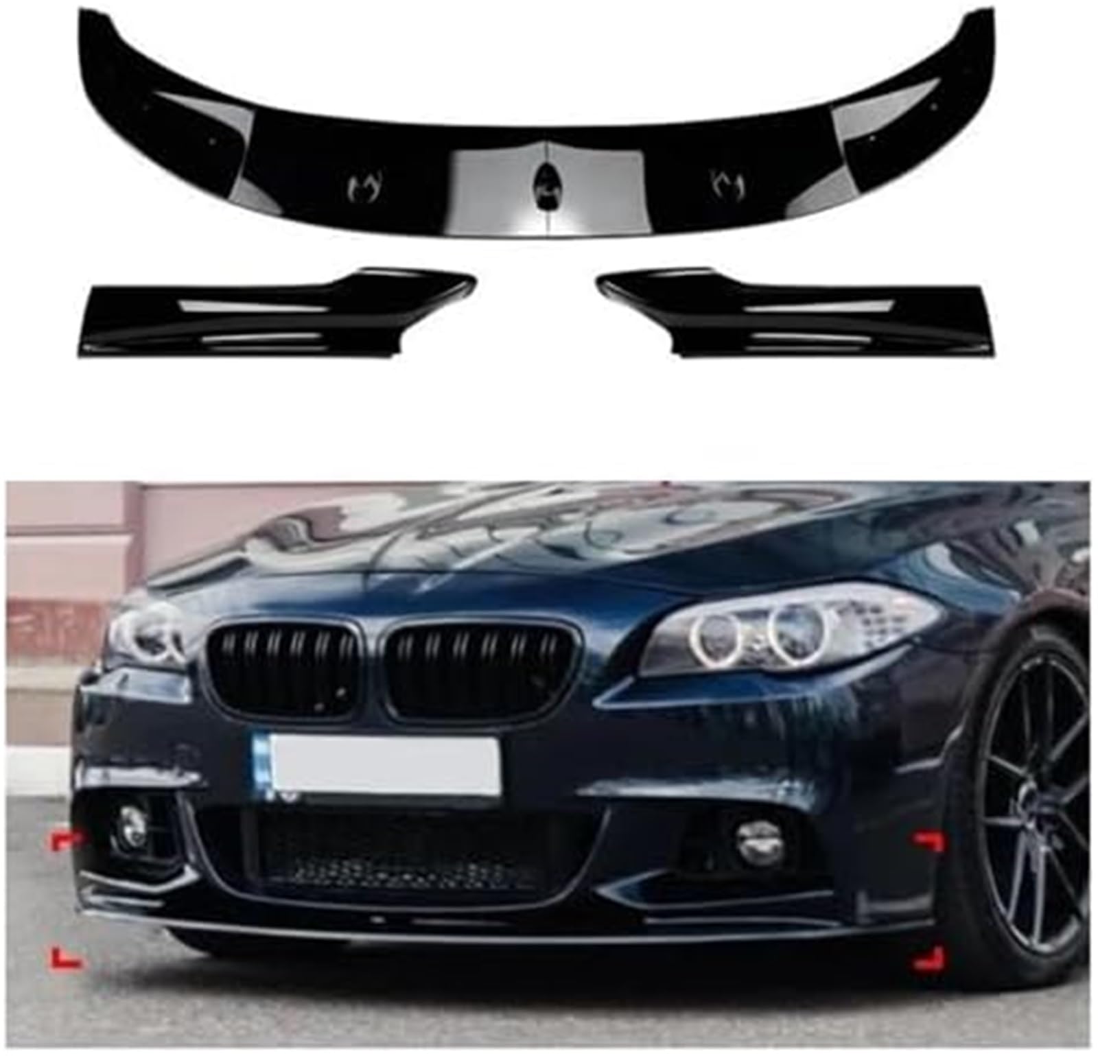 Splitter, dla dla BMW, seria 5 F10 F11 520 523 525 535 530 Sport