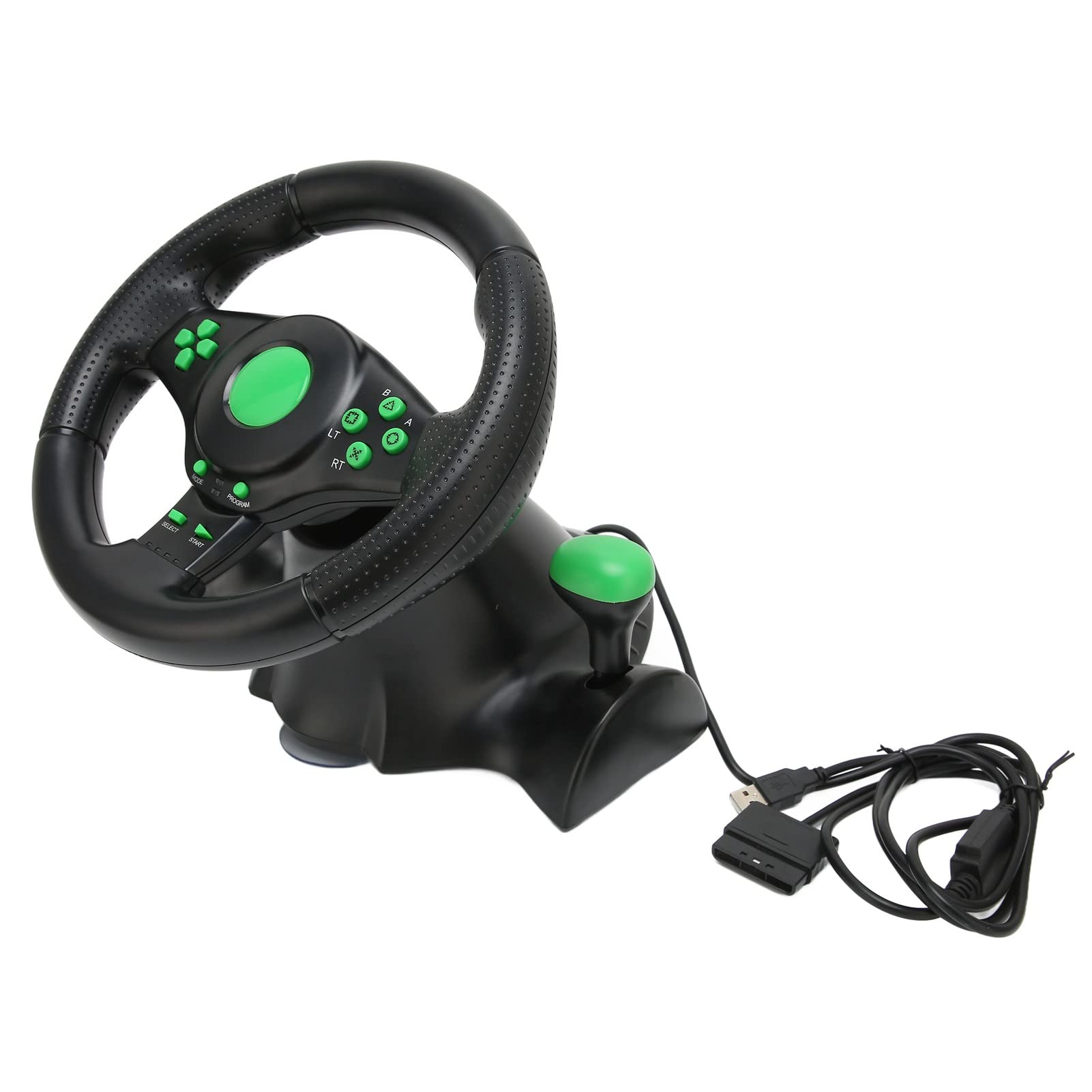 Volante per PC Volante da Corsa Realistico per Auto da 180 Gradi con Pedale per Appassionati di Giochi per 360, PC Materiale ABS