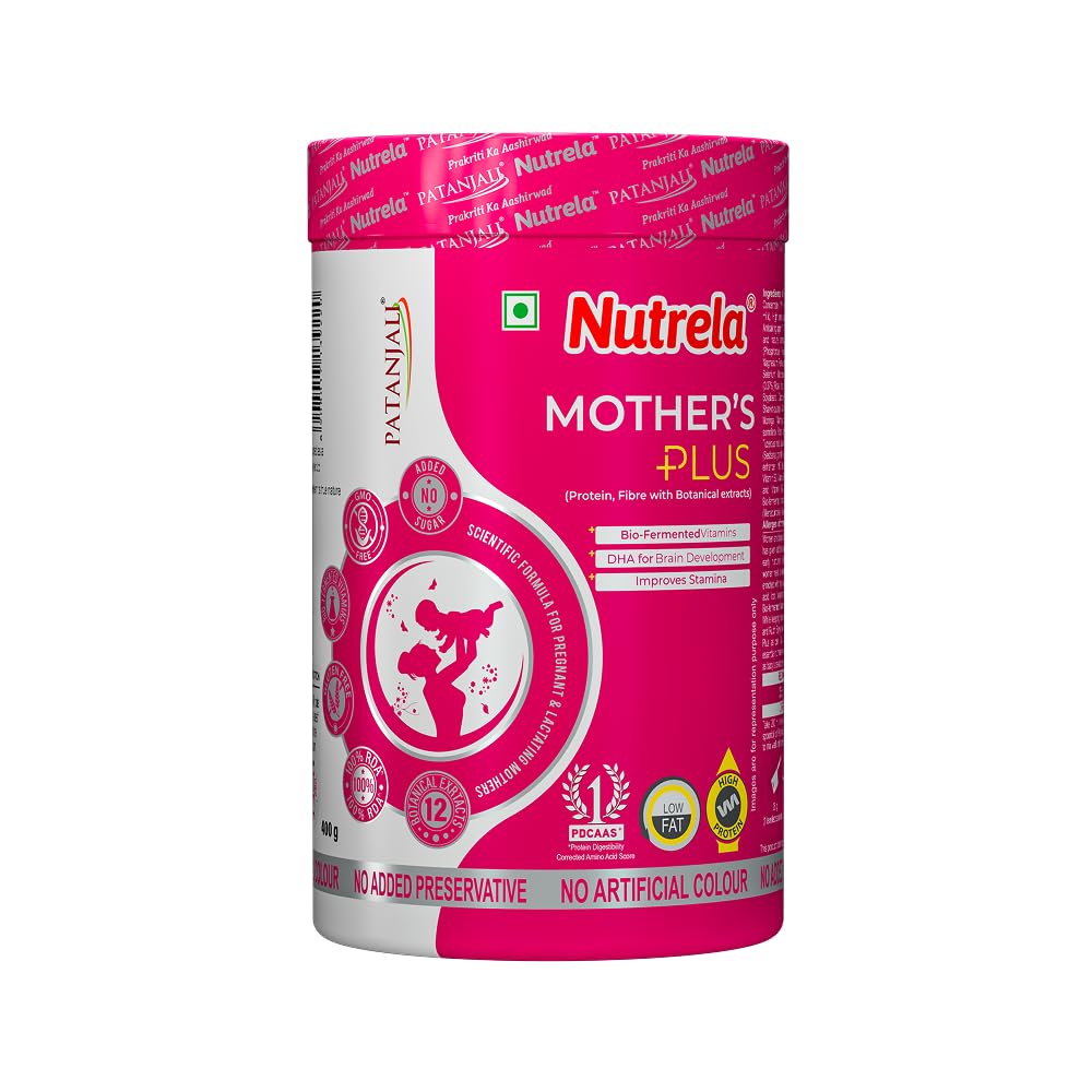 Nutrela Mother`s Plus Protein Supplement Nutrition for Pregnancy & Lactation, No Added Sugar, No Preservative - 400g-image-23