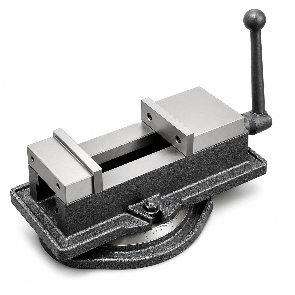 Katsu Tools 4 Inch 100Mm Machine Milling Bench Vice Swivel Base Angle Lock Precision Clamp Heavy Duty Cast Iron For Drill Press Workshop 4021534