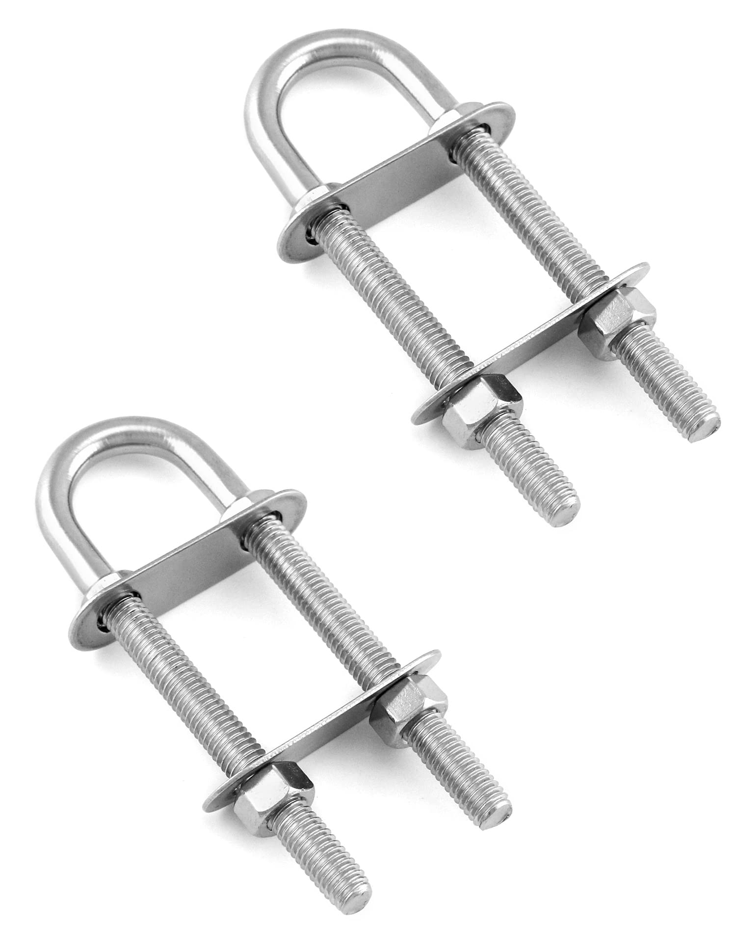 Marine Boat Stern Eye Tie Down U Bolt - 2 Pack -9