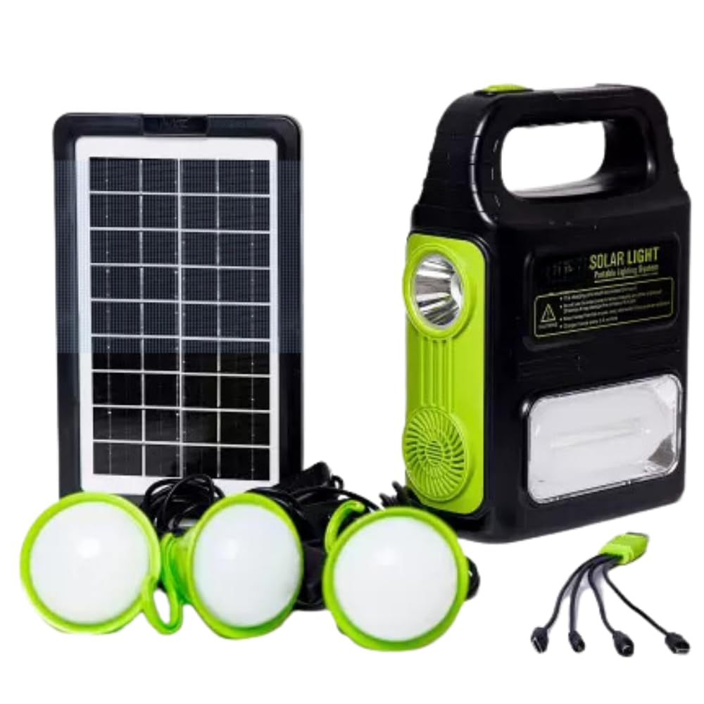 Drumstone (5 years Warranty) Portable Solar Light System with 4500mAh Power Bank and 3 LED Bulbs|Best for Gift (B0D7RX9JCR) Amazon Price History, Amazon Price Tracker