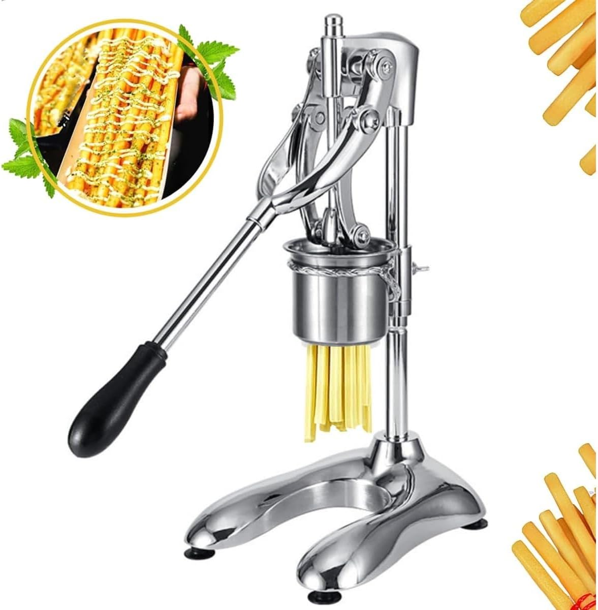 REENEW 長いストリップポテトマシンポテト押出機マニュアルポテト押出機新しいポテト 押出機食品グレードのステンレス鋼ポテトマシン