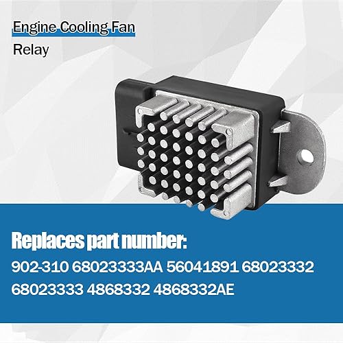 Miniatura 3 de Kit de relé de ventilador de refrigeración del motor 902-310 68023333AA 56041891 para Wrangler TJ 2005-2008 Chrysler Town Pacifica Country Dodge