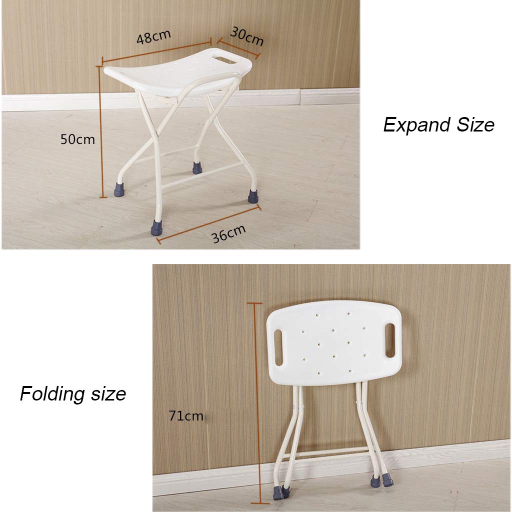 Plegable Taburete de baño/Ducha Ligero Altura Ajustable Asientos de Ducha para discapacitados Silla de bañera con Almohadilla Antideslizante para Las piernas Ayuda de Movilidad para Personas Mayor