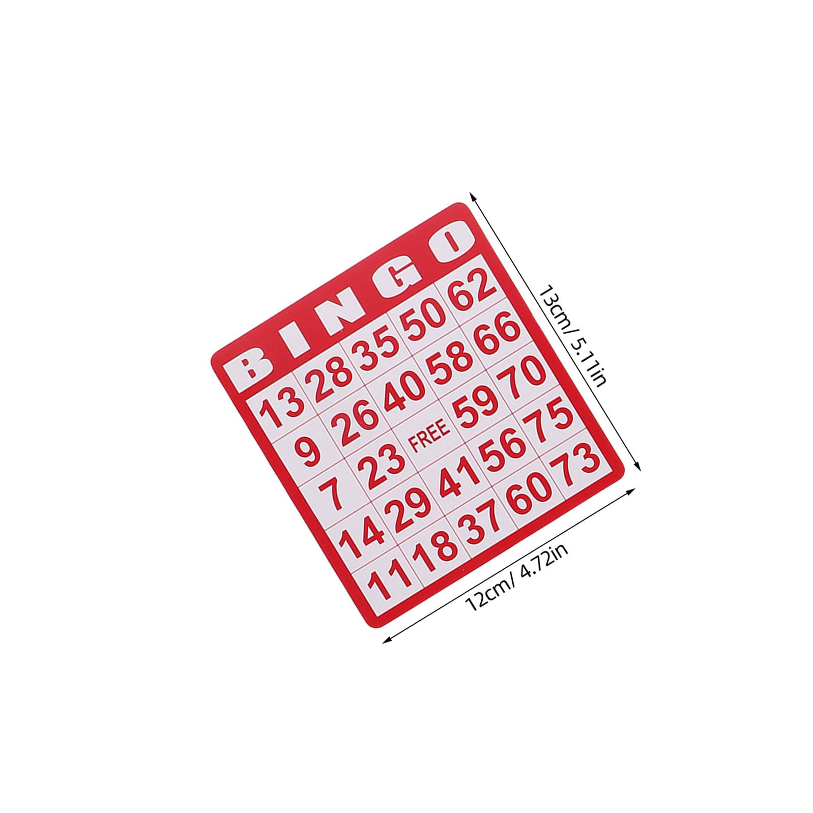 Tarjetas de Bingo Coloridas 100 Piezas de Papel para Juegos