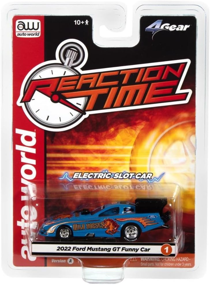 SC421-1B Auto World 4Gear 2022 フォード マスタング GT ワイルドホース FC HO スケール スロ