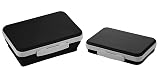 It's Academic Flexi Storage Box with Lid, Collapsible Pencil Case Design for Craft and School Supplies, Black – view 2