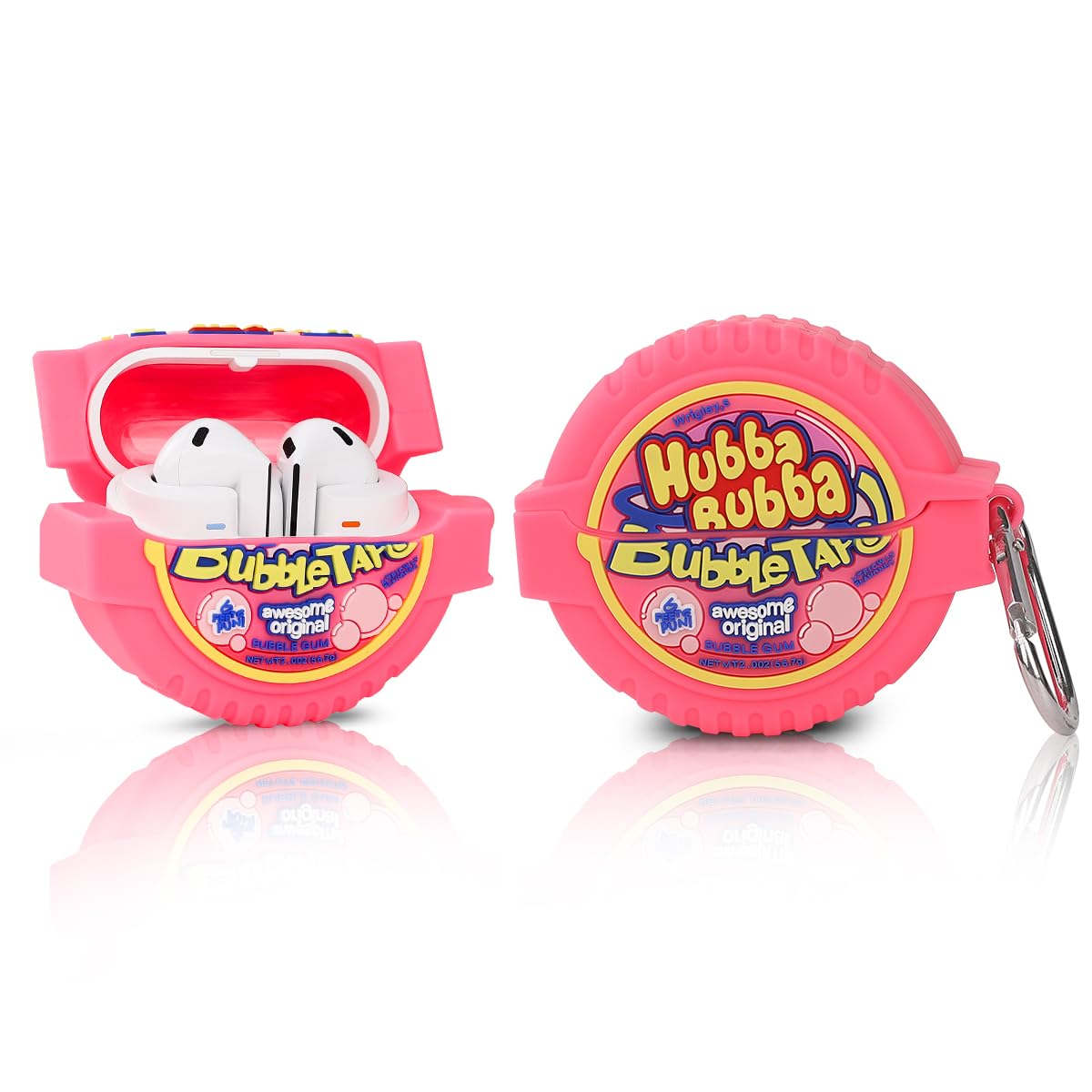 XMBYGY Case for Samsung Galaxy Buds 3 and for Galaxy Buds 3 Pro Earbuds with Carabiner, Silicone Charging Shockproof Protective Cover with Cartoon