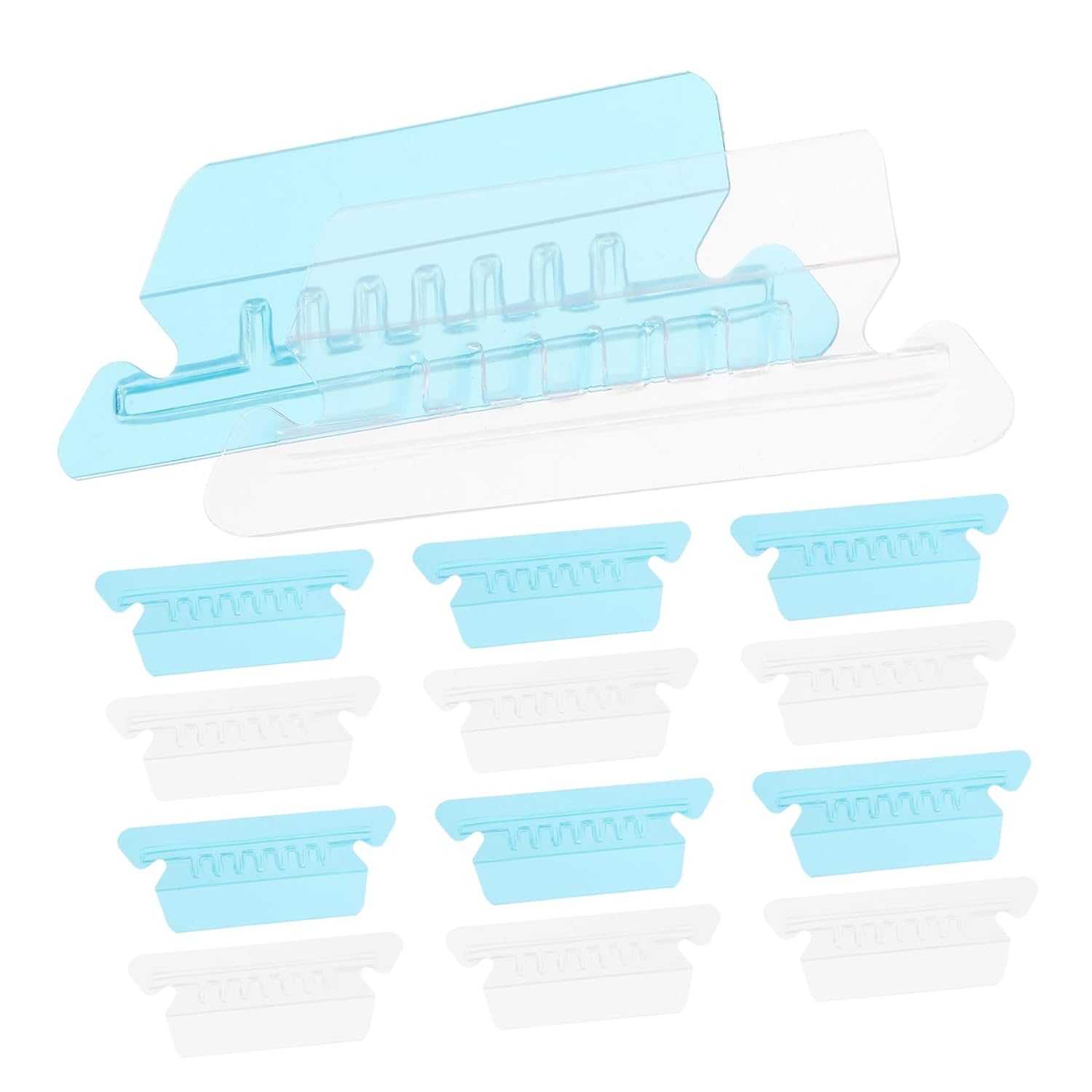20pcs Hanging Folder Tabs Plastic File Labels for Quick Identification