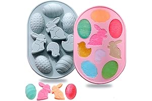 2 Pack Easter Rabbit Bunny Egg Silicone Molds