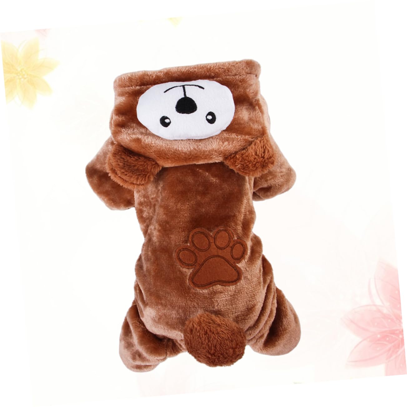BESPORTBLE 3 Pezzi Impermeabile per Cani alla Moda Caldo Cappotto per Cani Adorabile Gilet in Pile di Corallo A Forma di Orso per Animali Domestici per Eventi Speciali