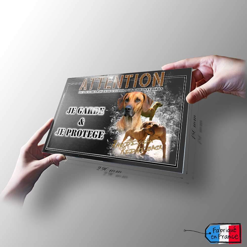 Panneau 'Attention Au Chien' 15x30cm - PVC Extérieur Résistant - Décoration Pratique Pour Porte Ou Jardin