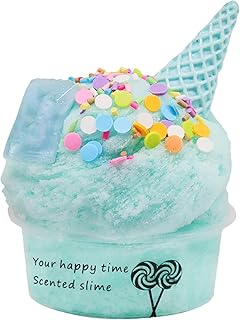 Slime Kit for Girls Ages 8-12 60ml Cotton Candy Butter Slime Cloud Slime Ice Creamcone,Swirl Scented Slime with Clay, for Party Favor Classroom Reward Goodie Bag Fillers, Boy Toys 2-3 Boys