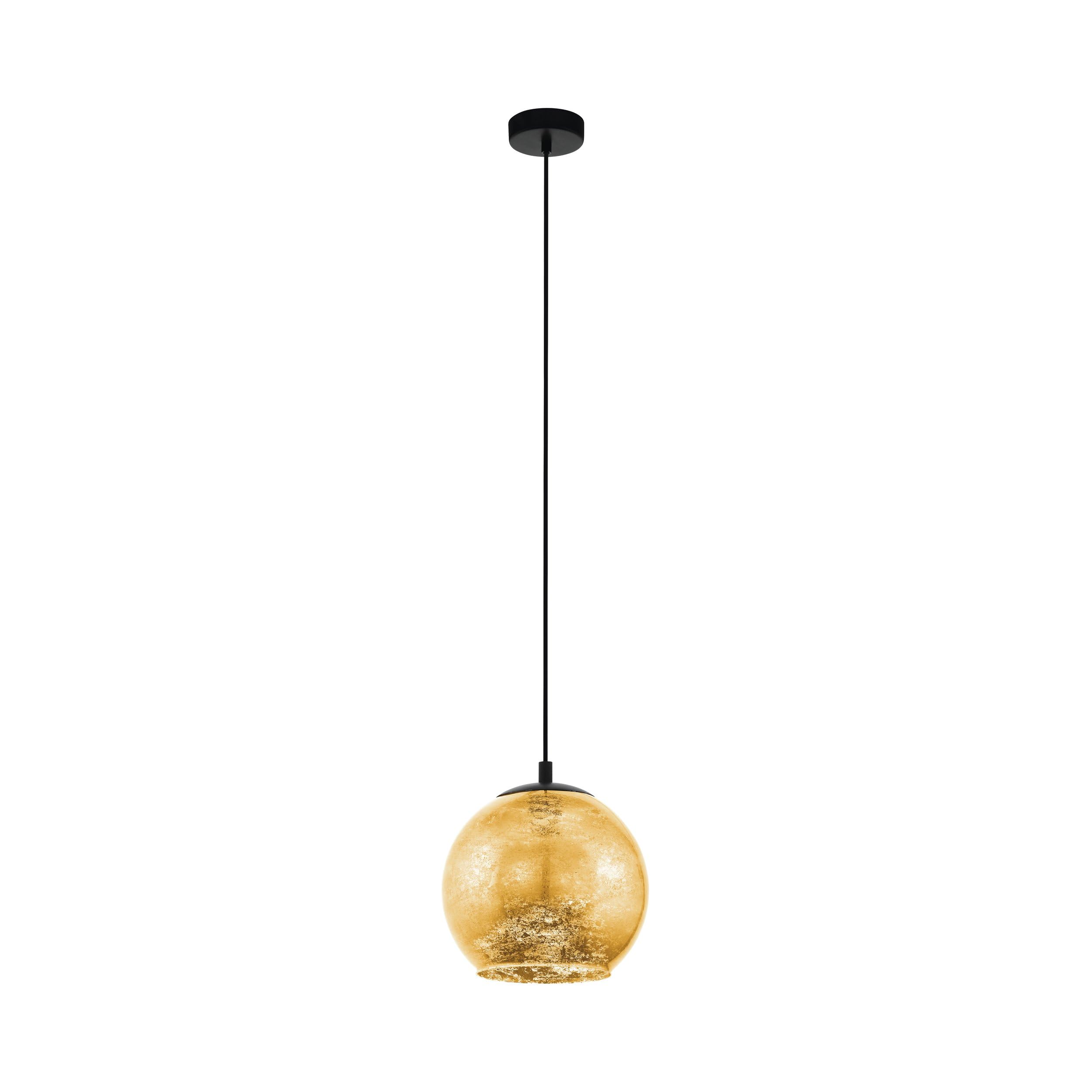 Eglo Gold Albaraccin Single 270Mm Pendant With Glass