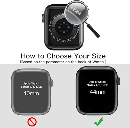Miniatura 3 de JETech Funda con protector de pantalla compatible con Apple Watch SE (20222020)Series 6 5 4 de 1.732 pulgadas (1.732 in), cubierta protectora