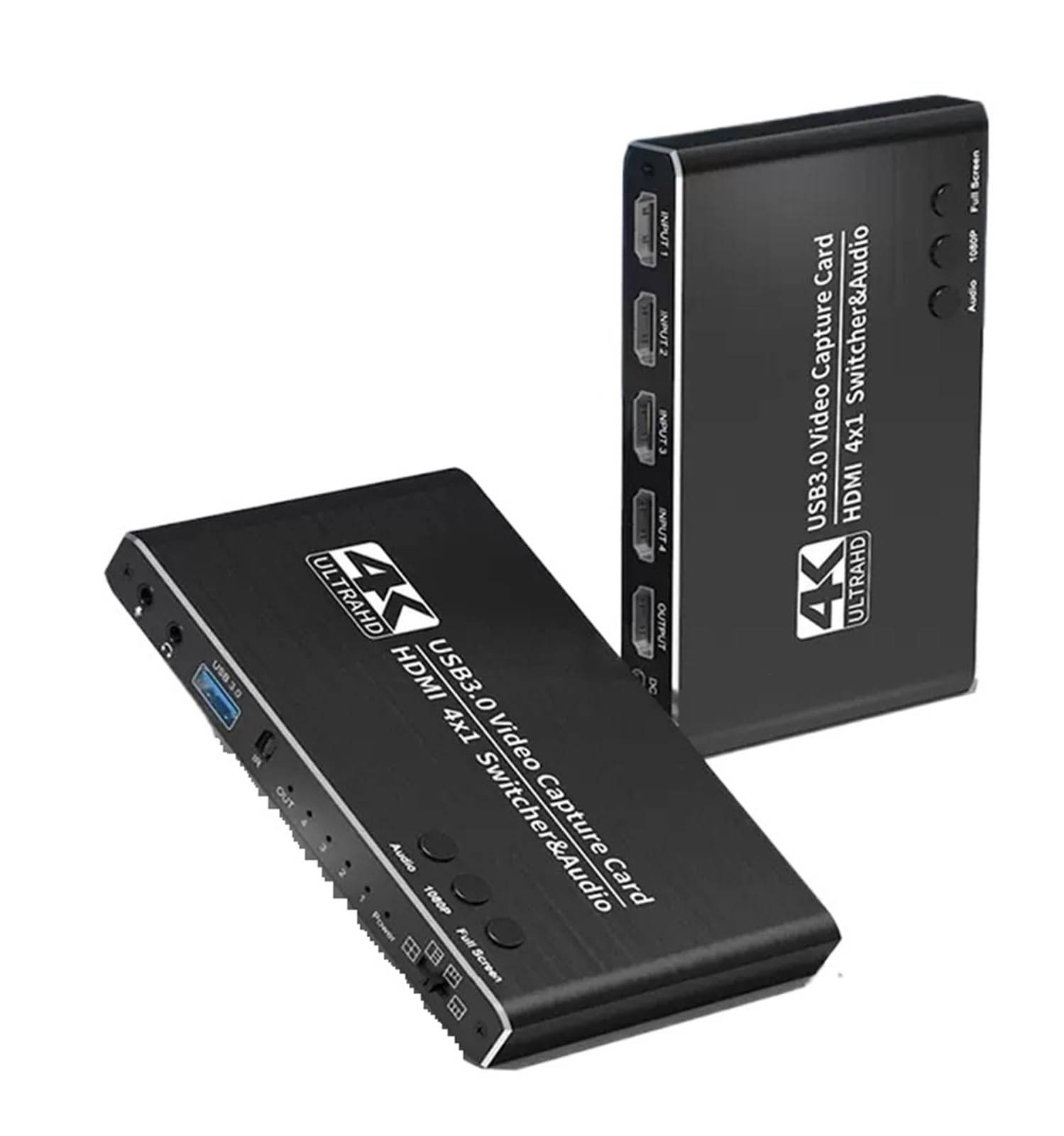 USB3.0 Video Capture Card 4K HDMI-Compatible 1.4 Seamless 4X1 Switch Multi Viewer Audio Embedded Microphone in 3.5mm Out Remote-image-48