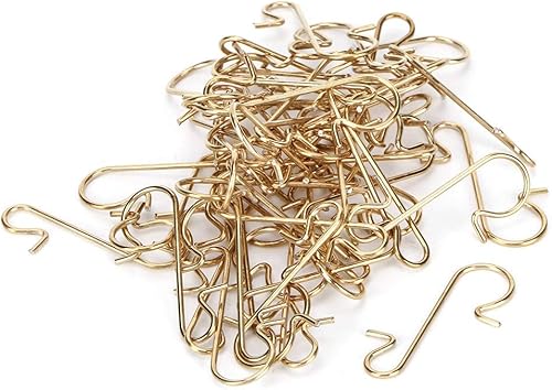 Fdit Mini ganchos en S de 1 pulgada, ganchos de metal para colgar, ganchos multiusos en forma de S de metal para decoración de manualidades, paquete