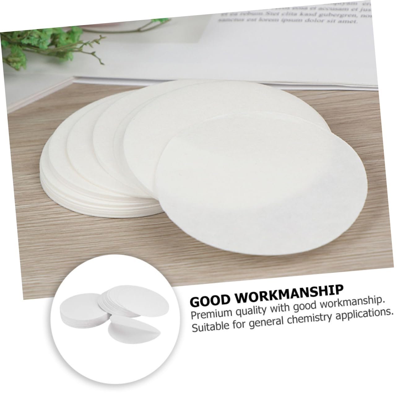 400pcs Lab Filter Papers Qualitative Filter Sheets Science Experiment Accessory