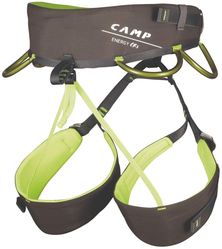 C.A.M.P. - Imbracatura di sicurezza ENERGY CR 3 Verde Misto poliestere Universale per Adulti climbers, outdoor enthusiasts Unisex